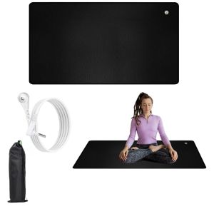 Grounding Mat Earthing Sheets for Bed with Cord Universal Improved Sleep Anxiety Inflammation Relief and Energy Boost 40x60cm