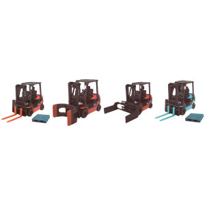 HULUXIONGDI | Electric Realistic Forklift Model 1/64 Display Ornament