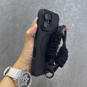 Matte iPhone Case Full Cover Lens Film Skin Feel C-Shaped Magnetic Absorption Compatible with Apple 16 15 pro 14 13 Creative Simple