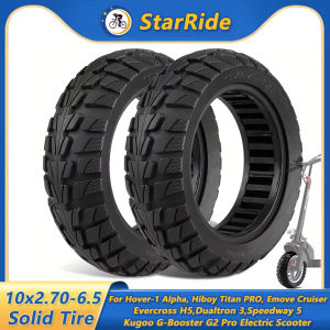 10x2.70-6.5 Solid Tire for Dualtron 3 Speedway 5 Dualtron 3 Speedway 5 Kugoo G-Booster G2 Pro 70/65-6.5 Tubeless Tire Parts