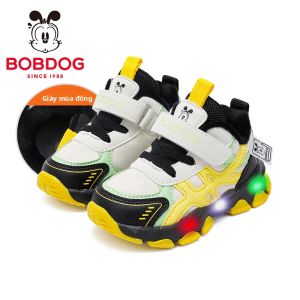 Bobdog | Giày Đèn Nháy Ấm Áp Cho Bé Trai Mùa Đông