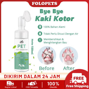 FOLOPETS Pet Foot Cleansing Foam: Busa Pembersih Kaki Hewan Peliharaan Kucing Anjing Claw Care Deodoran Kaki Mencuci Perawatan Kaki Membersihkan Kaki