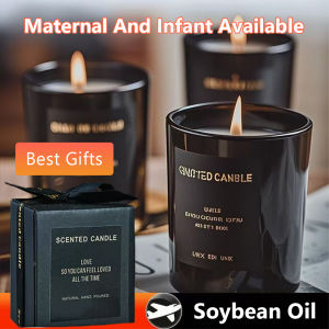 【Gift Box】Scented Candles For Home Gift Set Scented Candle For Relaxing Wedding Souvenirs Giveaways Altar Cemetery Sale 100% Soy Wax Smokeless Sleep Aid Halloween Christmas New Year Thanksgiving Day Birthday Gifts Bedroom Home Fragrance Candle In Glass