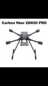RCtoSky ZD650 PRO 650mm Ardupilot Pixhawk Carbon fiber Quadcopter Frame FPV Quad with Carbon Fiber Landing Skid Motor ESC 40A