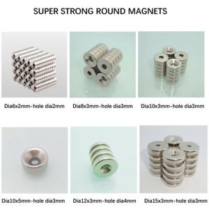 N50 Neodymium Magnets Super Strong Magnet With Hole Round Rare Earth Countersunk Holes Permanent Magnetic Ring Materials NdFeB