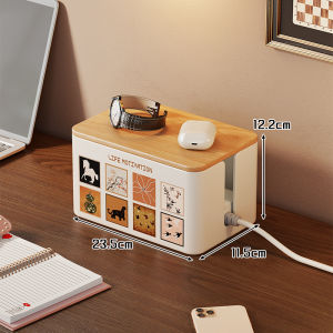 evesigar | Desktop Wire Organizer Cable Storage Box