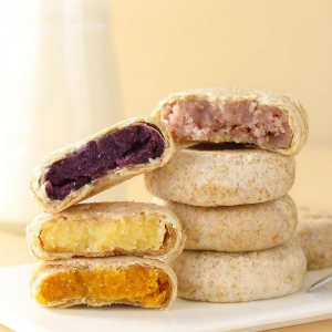 LUCHEN | Sugar-Free Whole Grain Purple Sweet Potato Taro Mung Bean Pumpkin Cake Breakfast Snack