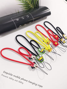 Short Phone Strap Wristband Womens Style Durable Shell Lanyard USB Flash Drive Anti-Loss Finger Ring Hanging Rope Cute Cartoon Decorations