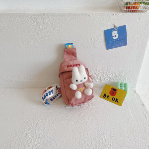 Cute Rabbit Childrens Crossbody Bag Casual Phone Bag Boys Baby Chest Bag Princess Style Girls Backpack Leisure Fashion Bag