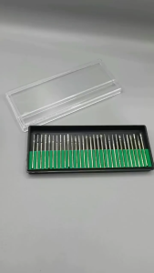 30pcs Diamond Point Set Dremel Drill Bit Mini Grinder Carving Set Cylinder Rotary Drill Bit Burr Burrs Point Set Mini Bit Set