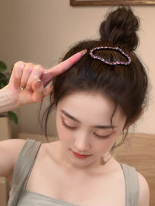 Cloud Shaped Rhinestone Hollow out Hair Accessories BB Clip Female Side Parting Hairpins Elegant Hair Decorations for Women