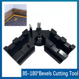 2-in-1 Mitre Measuring Cutting Tool Bevel Gauge and Mitre Box Measure Bevels and Miter Sawing Angle Cutting Tool For Baseboards