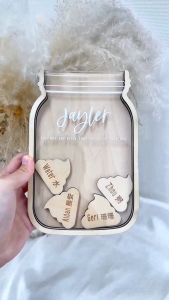Personalized Mothers Day Lasercut Keepsake Gift Customised Gifts Photo Frame Reward Jar