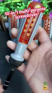 Multi-angle 10-in-1 two-way ratchet multi-purpose screwdriver