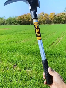 Sickle Long Handle Garden Tool Sickle Gardening Farming Sickle Steel Handle Wood Cut Size 40/60/100cm