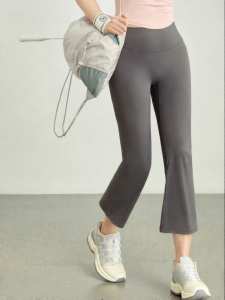 Plus Size Flare Leg Yoga Pants High Waist Butt Lifting Slimming Cropped