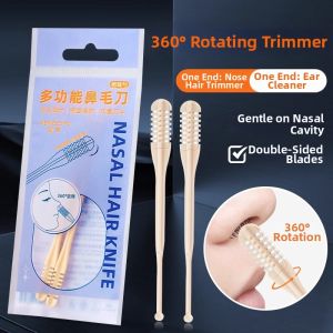 Rotating Double-Sided Nose Hair Trimmer for Men Manual