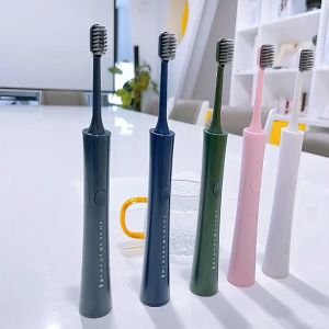 Ultrasonic Electric Toothbrush Rechargeable Waterproof Premium Soft Bristle IP67 Waterproof Multi-function Super Standby
