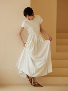 hacikis | Elegant Patchwork Slimming Daily Dress