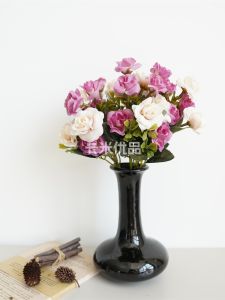 Hoa Phong Cách Austin Rose Giả Cao Cấp Trang Trí Hoa Bằng Sơn Dầu Mùa Thu Năm Nhánh Hoa Nhựa Cho Nhà Cửa Phòng Khách Phòng Ăn