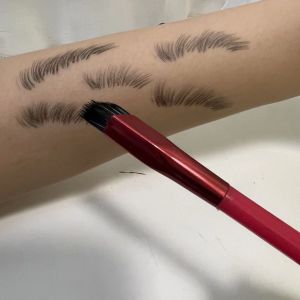 Portable Professional Makeup Artist Wild Brow Brush Square Shading Concealer Side Face Brush for Eyebrow Sweeping And Drawing