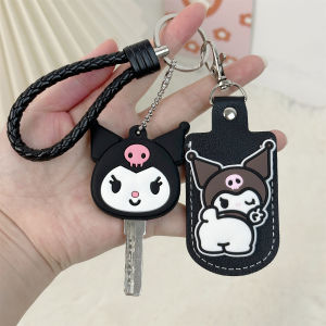 Sweet Cool Cartoon Kuroko Door Keychain Card Holder Rectangular Access Control NFC Waterdrop Buckle Family Home Storage Organizer