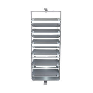 360 Degree Rotating Stainless Steel Shoe Rack Large Capacity Dustproof Home Use Shoe Cabinet Space Saving Metal Frame Structure
