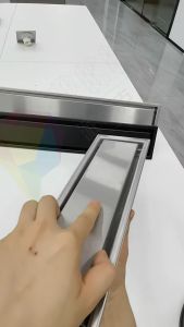 Smart Floor Drain Stainless 304 30 Cm 40 Cm 60 Cm Samping saringan Got Tile insert anti banjir dan serangga GOLD BLACK