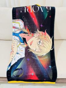 Spray Ink Bath Towel Cotton Yarn Dyeing Soft Absorbent Home Textile Bulk Goods Psychological Assessor Towel Judge Heart