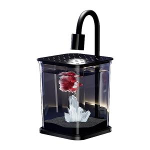 KUOTING | Small Thai Betta Fish Aquarium with Night Light