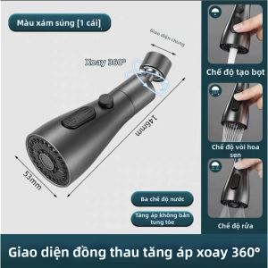FENGHONGTAO | Vòi Nước Bếp Đa Chức Năng 3 Chế Độ Xuất Nước Chống Bắn Tóe