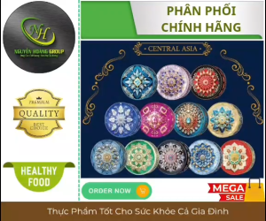 Bánh Quy Bơ Truyền Thống ( (Hộp Thiếc TRÒN CENTRAL - ASIA) GPR 340g ( Màu Bất Kỳ)