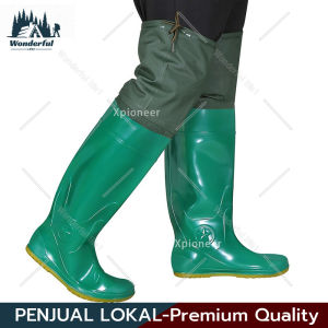 Sepatu Boot Karet Petani Sawah Panjang Pria Anti Air Keong Kebun Nelayan Mancing Bot