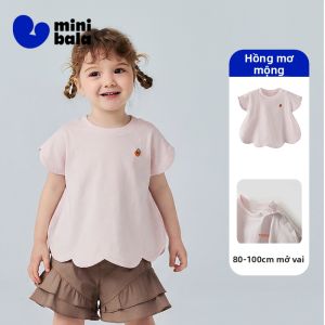 MINI BALA | Áo Thun Bé Yêu Thiết Kế Hình Cánh Hoa Mềm Như Bông Thoáng Khí