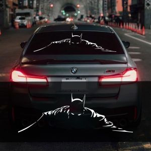 Batman Justice League DC Phản Quang Rỗng Xe Ô Tô Xe Máy Sửa Đổi Kính Chống Thấm Nước Cửa Sổ Hành Lý Đề Can