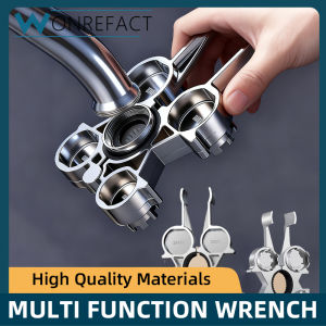 Tap Wrench Aerator Multi Function Universal Anti-Scratch Spanner for Kitchen Basin Sink DIY Plumbing Tool Easy Removal