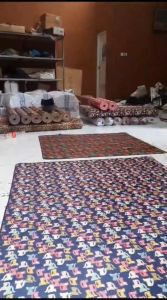 Tikar Tiker piknik ukuran 200x150 anti air aesthetic kotak Estetik lantai lipat murah waterproof plastik jumbo traveling travel besar kecil lipat camping