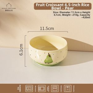 MODERN SWEETHOME | Underglaze Color Personal Home Use Ceramic Bowl