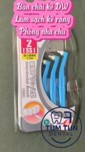 Bàn Chải Kẽ Răng Okamura Dental Works DW-864 Dạng Chữ I – Chính Hãng Nhật Cho Người Niềng Răng