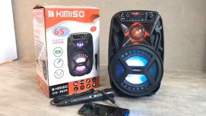 Speaker Bluetooth Karaoke Portable KIMISO QS 3603 Free Mic Dan Remote /Salon Aktif Super Bass Mp3 Mp4