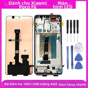 Màn Hình AMOLED Cho Xiaomi Poco F6 6.6 Inch LCD Bộ Số Hóa Màn Hình Cảm Ứng Có Khung Và Dụng Cụ Tương Thích Với 24069PC21G