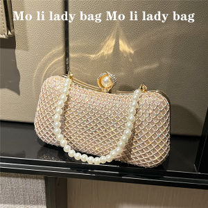 Shiny Evening Clutch Bag Womens Festival Match Evening Gown Handbag Party Cheongsam Small Bag Sweet Lady Style Alloy Diamond
