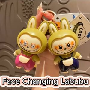 Labubu Face Changing Cute Keychain Figurines (5 pcs) Stress reducing creative toy READY STOCK IN MALAYSIA