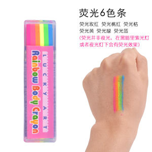 Luckyart Body Painting Pen 6 Màu Chống Thấm Nước Chống Mồ Hôi Chống Bụi Bút Chì Dầu Tranh Dán Mặt Cho Trẻ Em Học Sinh Trò Chơi