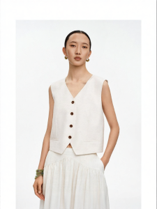 Classic V-Neck Loose Single-Button Wearable Vest