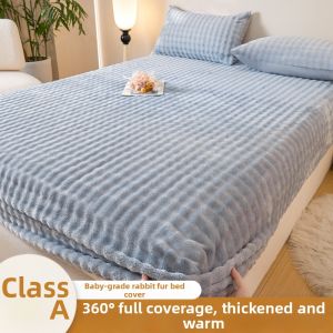 KAIZHULI | Winter Thickened Rabbit Fleece Mattress Protector 30cm