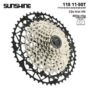 GOLDIX | Bộ Líp Xe Đạp Siêu Nhẹ SUNSHINE Bằng Thép Carbon Dành Cho Xe Đạp Leo Núi 9/10/11/12/13 Tốc Độ Cấu Trúc HG