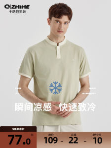 Instant Coolness Mens Lightweight Short Sleeve T-Shirt Casual Summer Polo Shirt Fashionable Basic Urban Style Youthwear