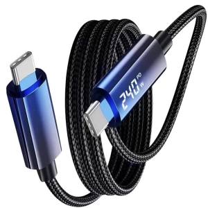 PD 60W USB C to USB Type C Cable Fast Charge Data Cable 480 Mbps High-Speed Transmission For Redmi Samsung Xiaomi Data 1M
