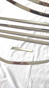 Bộ Nẹp Viền Chân Cong Kính Xe Honda BRV 2023-24 Mẫu Inox 304 Cao Cấp Sẵn Keo Dán Chuyên Dụng 3M